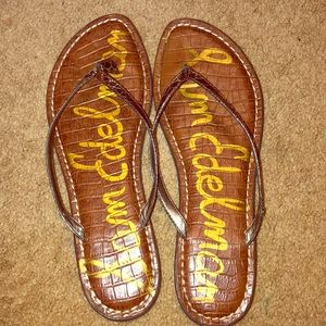 Bronze Sam Edelman Flip Flop
